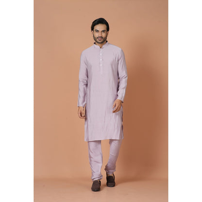 Simaaya Purple Premium Quality Silk Made Kurta for Men