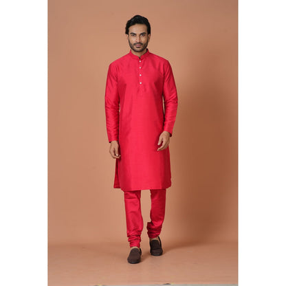 Simaaya Pink Premium Quality Silk Made Kurta for Men