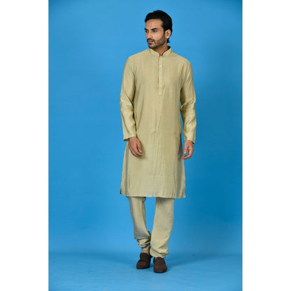 Simaaya Brown Premium Quality Cotton Silk Made Kurta for Men