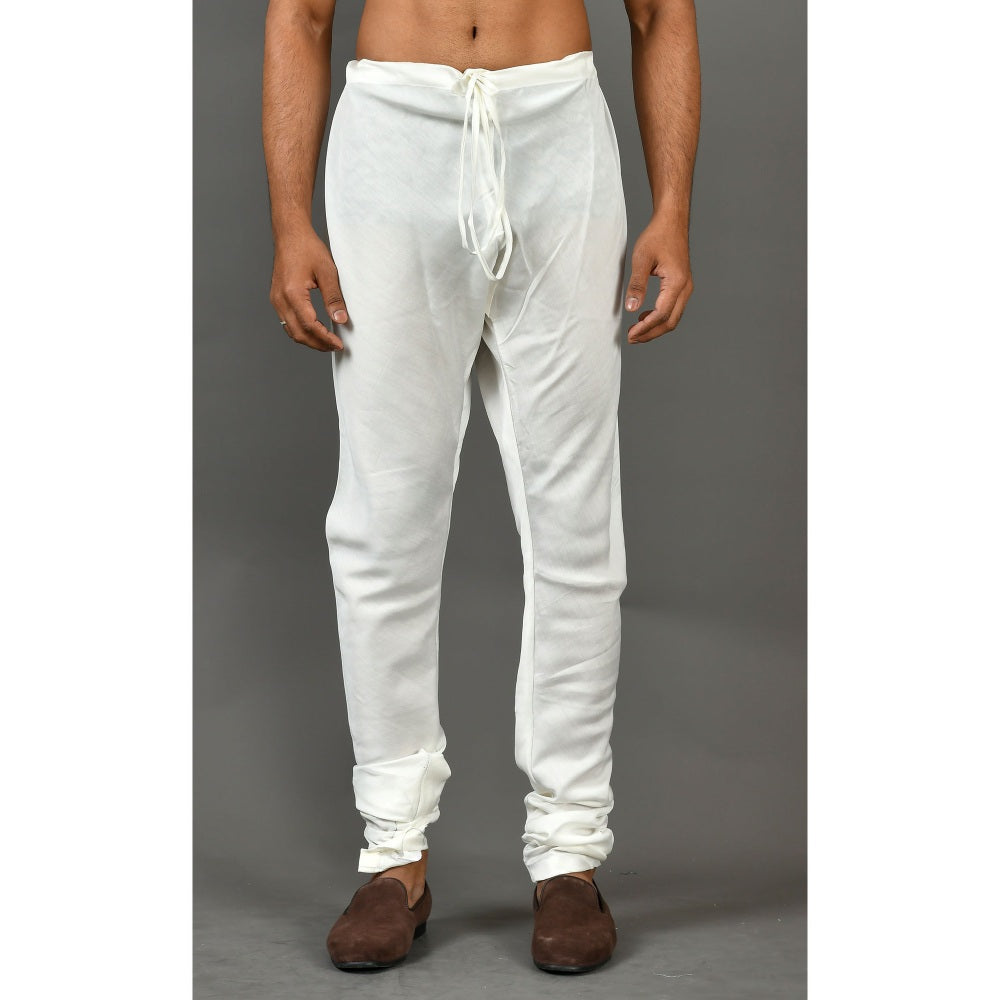 Simaaya White Premium Quality Cotton Silk Made Pyjama for Men