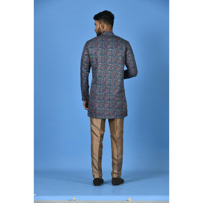 Simaaya Green Premium Quality Linen Made Short Kurta for Men