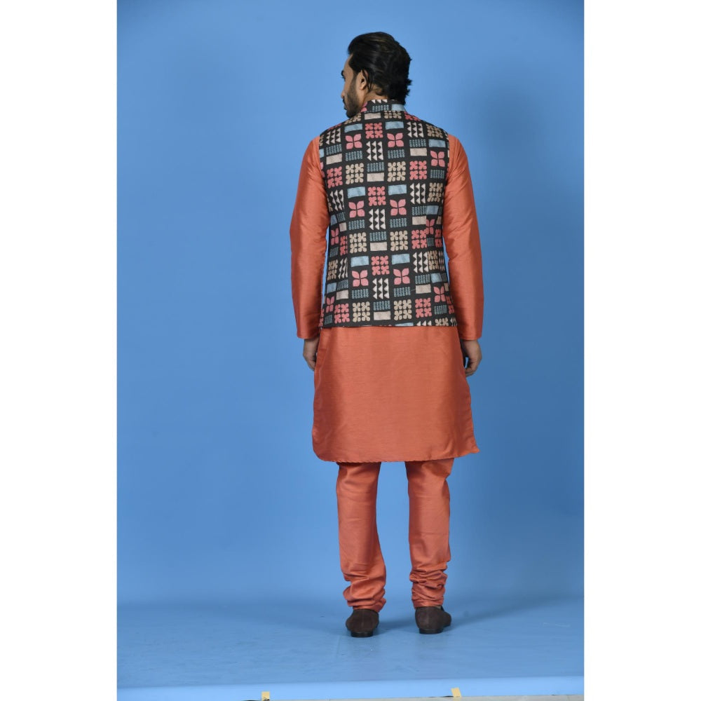 Simaaya Premium Quality Linen Made Nehru Jackets for Men- Black