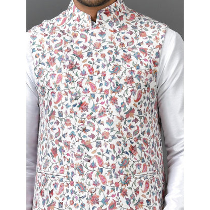 Simaaya Premium Quality Cotton Silk Made Nehru Jackets for Men