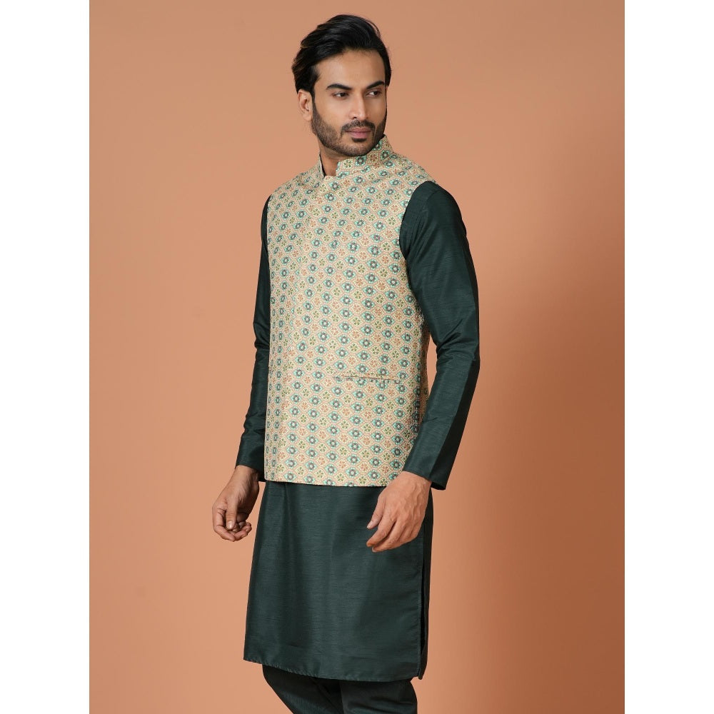 Simaaya Premium Quality Linen Made Nehru Jacket For Men- Multi-Color