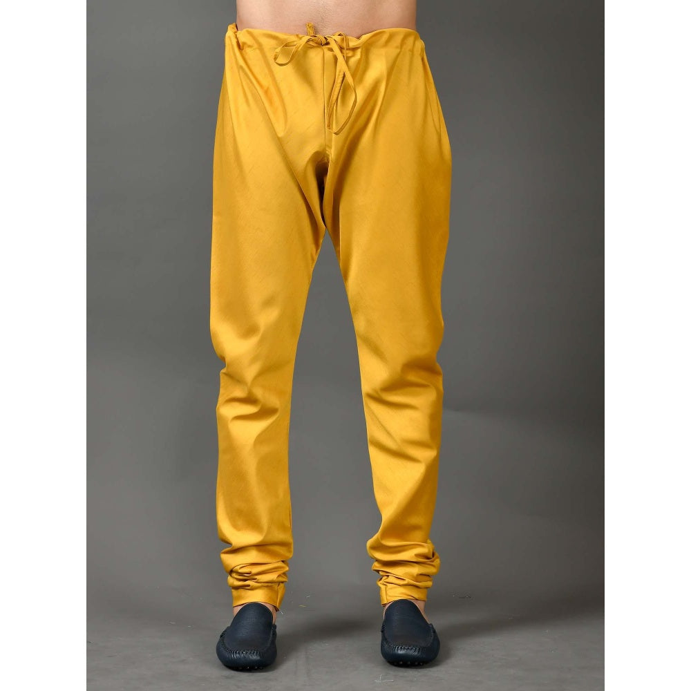 Simaaya Yellow Premium Quality Silk Pyjama for Men