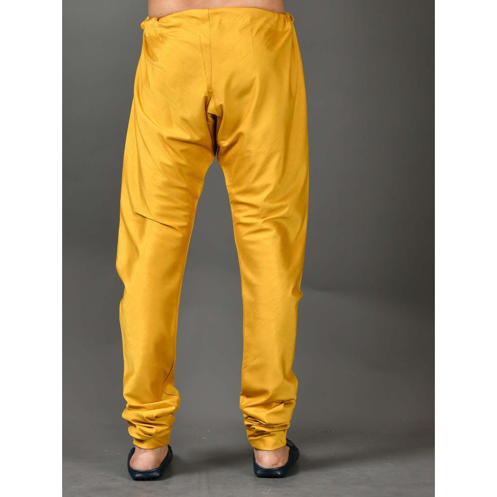 Simaaya Yellow Premium Quality Silk Pyjama for Men