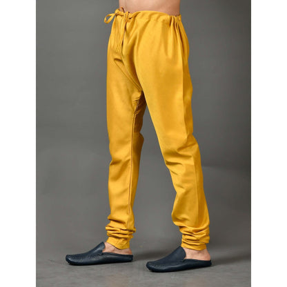 Simaaya Yellow Premium Quality Silk Pyjama for Men