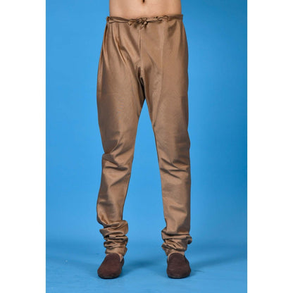 Simaaya Brown Premium Quality Silk Pyjama for Men