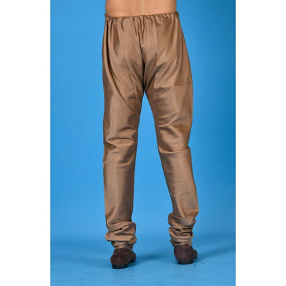 Simaaya Brown Premium Quality Silk Pyjama for Men