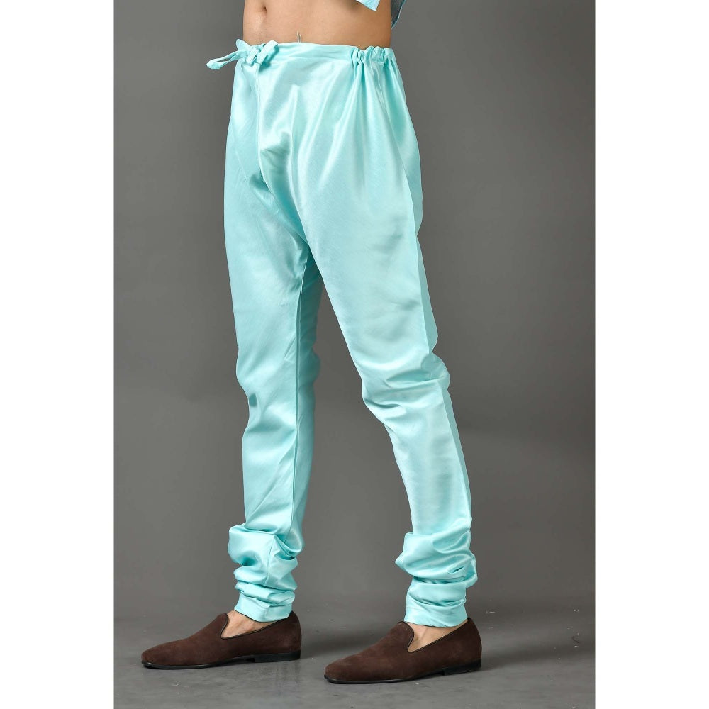 Simaaya Blue Premium Quality Silk Pyjama for Men