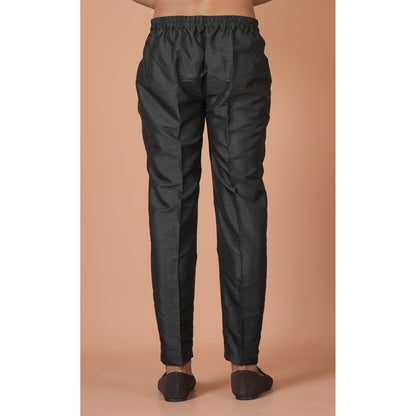 Simaaya Premium Quality Silk Made Bottoms for Men- Black
