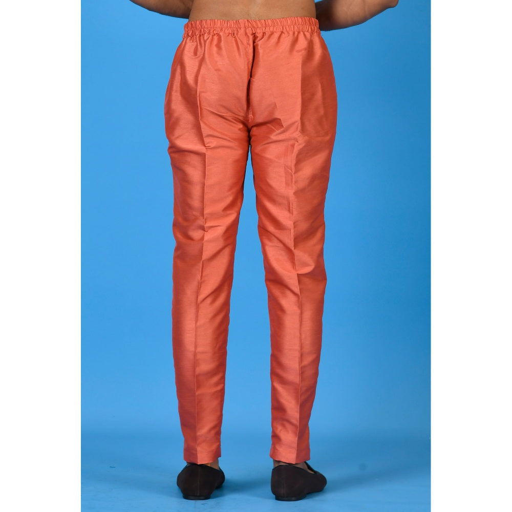 Simaaya Premium Quality Silk Made Bottoms for Men- Peach