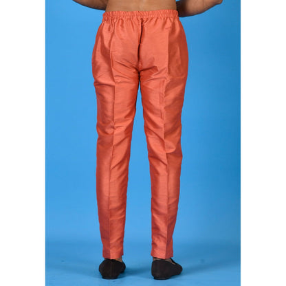 Simaaya Premium Quality Silk Made Bottoms for Men- Peach