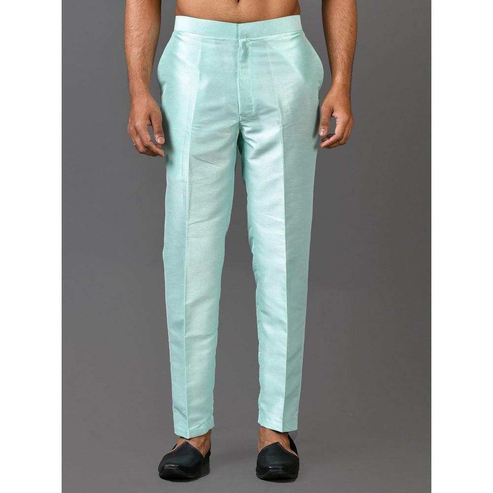 Simaaya Premium Quality Silk Made Bottoms for Men- Blue