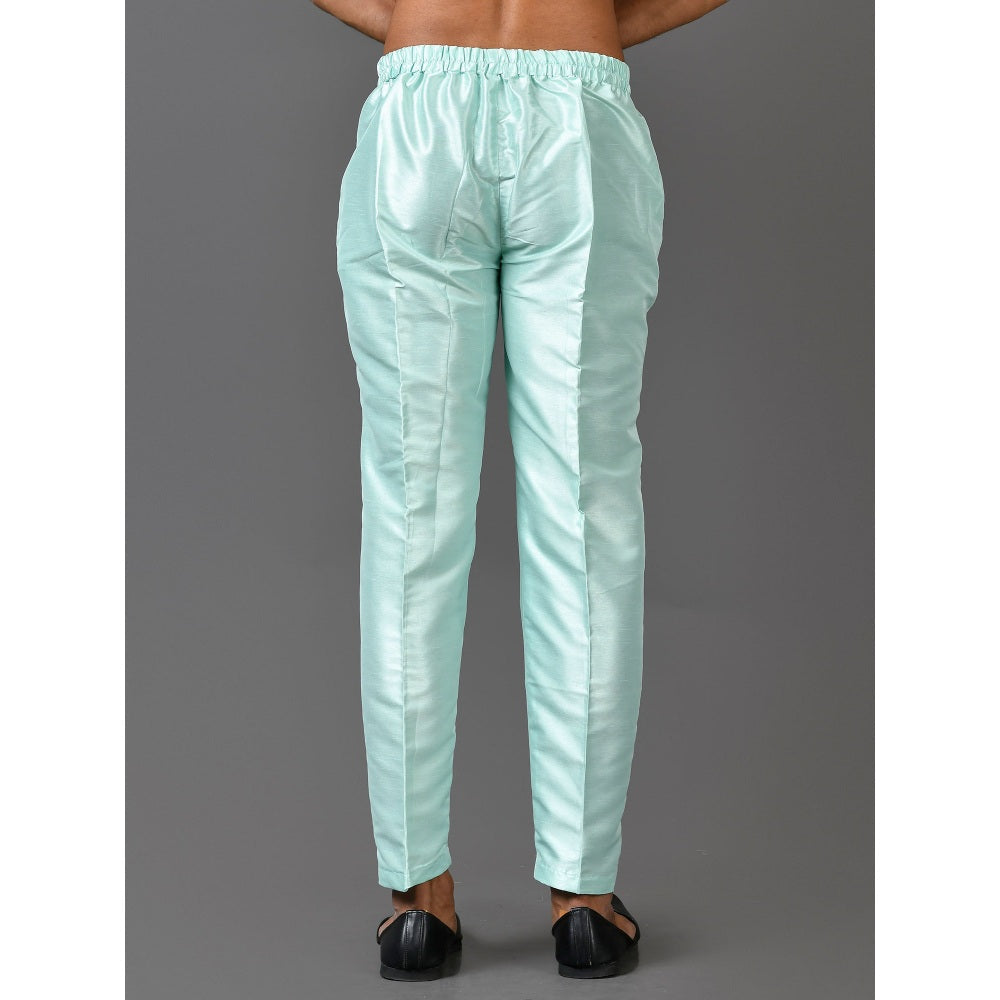 Simaaya Premium Quality Silk Made Bottoms for Men- Blue