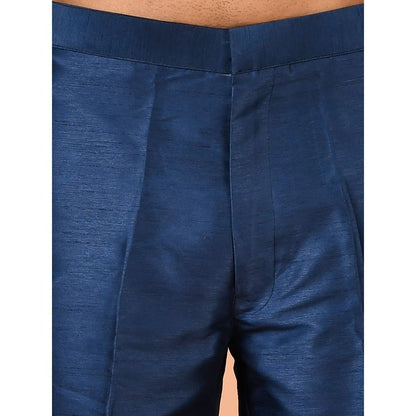 Simaaya Premium Quality Silk Made Bottoms for Men- Blue