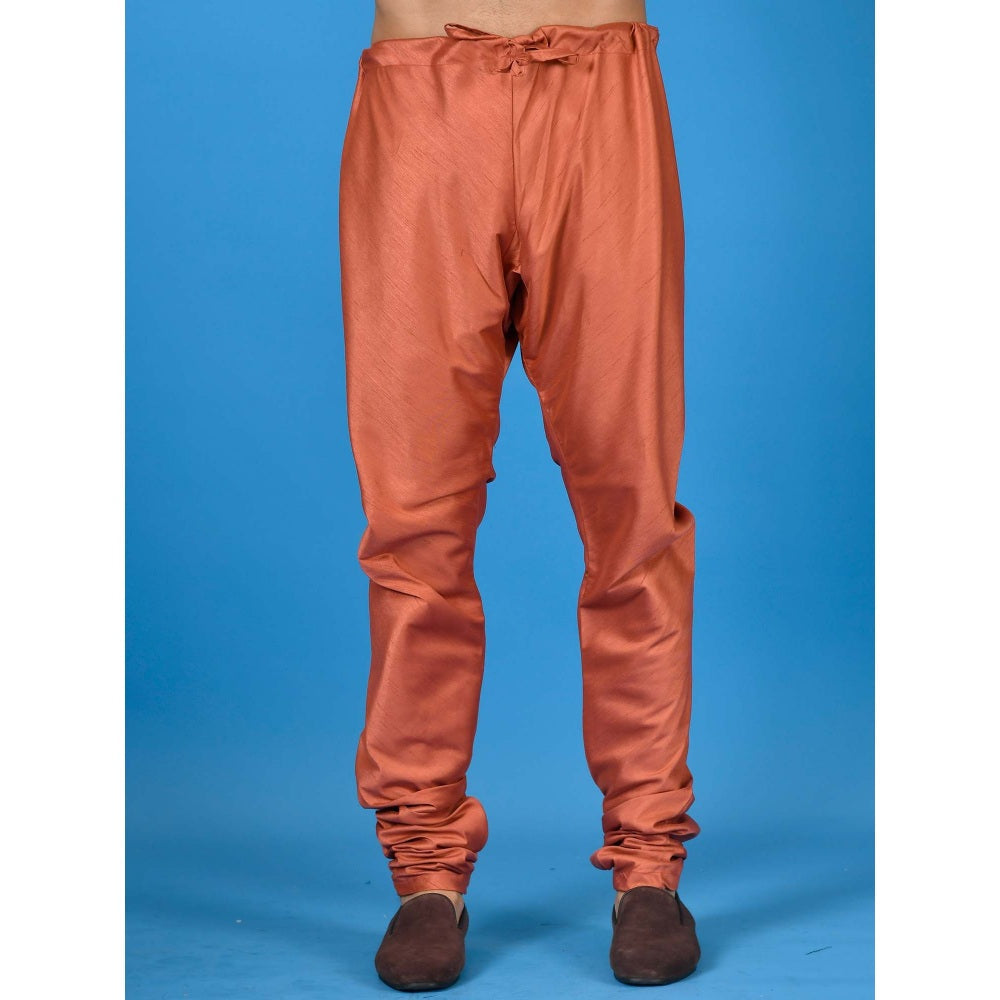 Simaaya Premium Quality Silk Churidar Pant - Copper