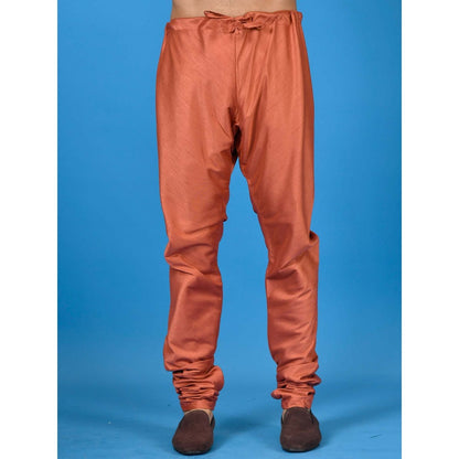 Simaaya Premium Quality Silk Churidar Pant - Copper