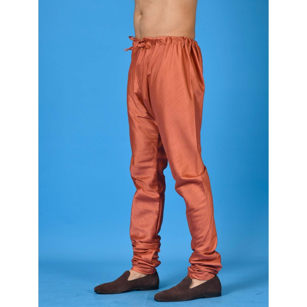 Simaaya Premium Quality Silk Churidar Pant - Copper