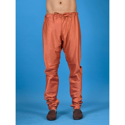 Simaaya Premium Quality Silk Churidar Pant - Copper