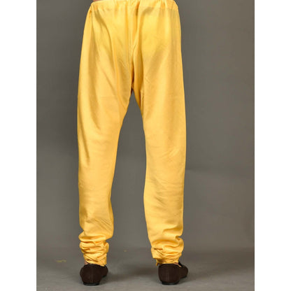 Simaaya Premium Quality Silk Churidar Pant - Yellow