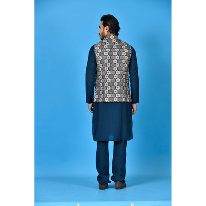 Simaaya Premium Quality Linen Kurta with Churidar and Jacket - Multi-Color (Set of 3)