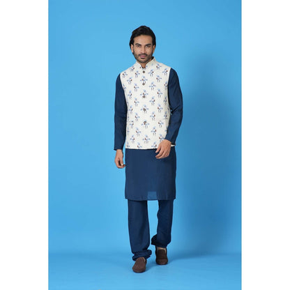 Simaaya Premium Quality Cotton Silk Kurta with Churidar and Jacket - Multi-Color (Set of 3)