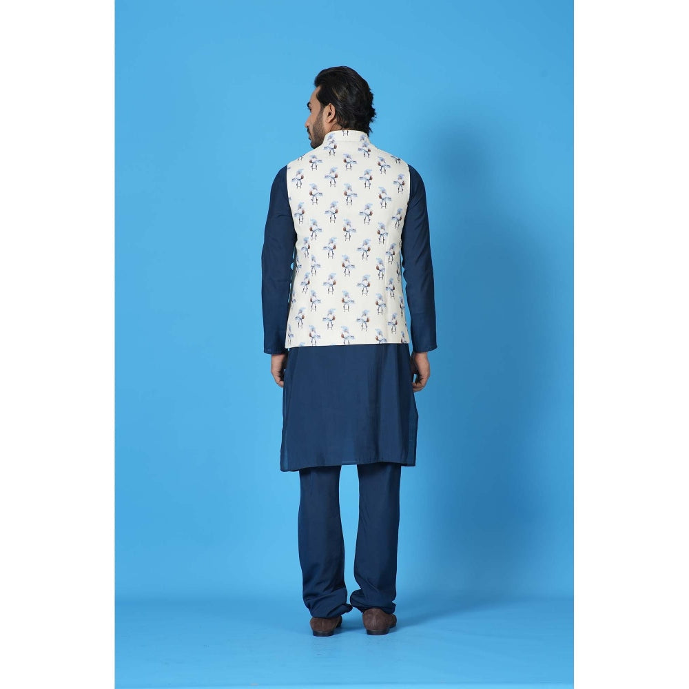 Simaaya Premium Quality Cotton Silk Kurta with Churidar and Jacket - Multi-Color (Set of 3)