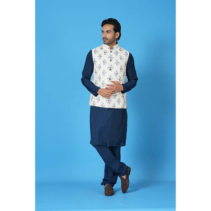Simaaya Premium Quality Cotton Silk Kurta with Churidar and Jacket - Multi-Color (Set of 3)