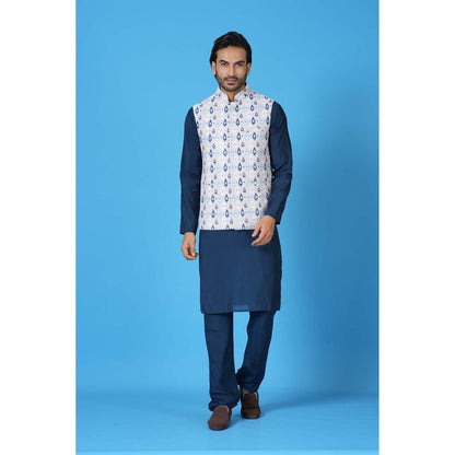 Simaaya Premium Quality Cotton Silk Kurta with Churidar and Jacket - Multi-Color (Set of 3)