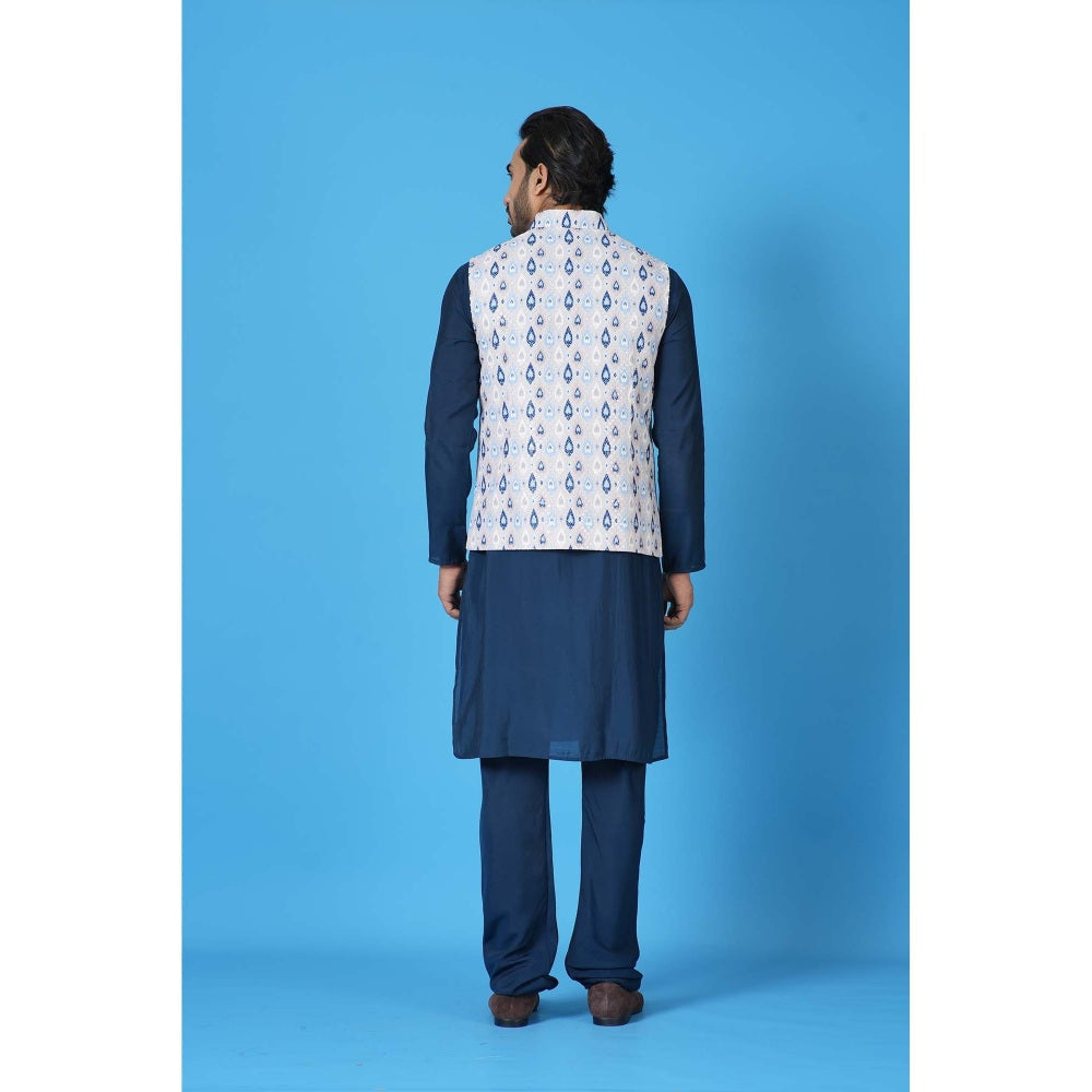 Simaaya Premium Quality Cotton Silk Kurta with Churidar and Jacket - Multi-Color (Set of 3)