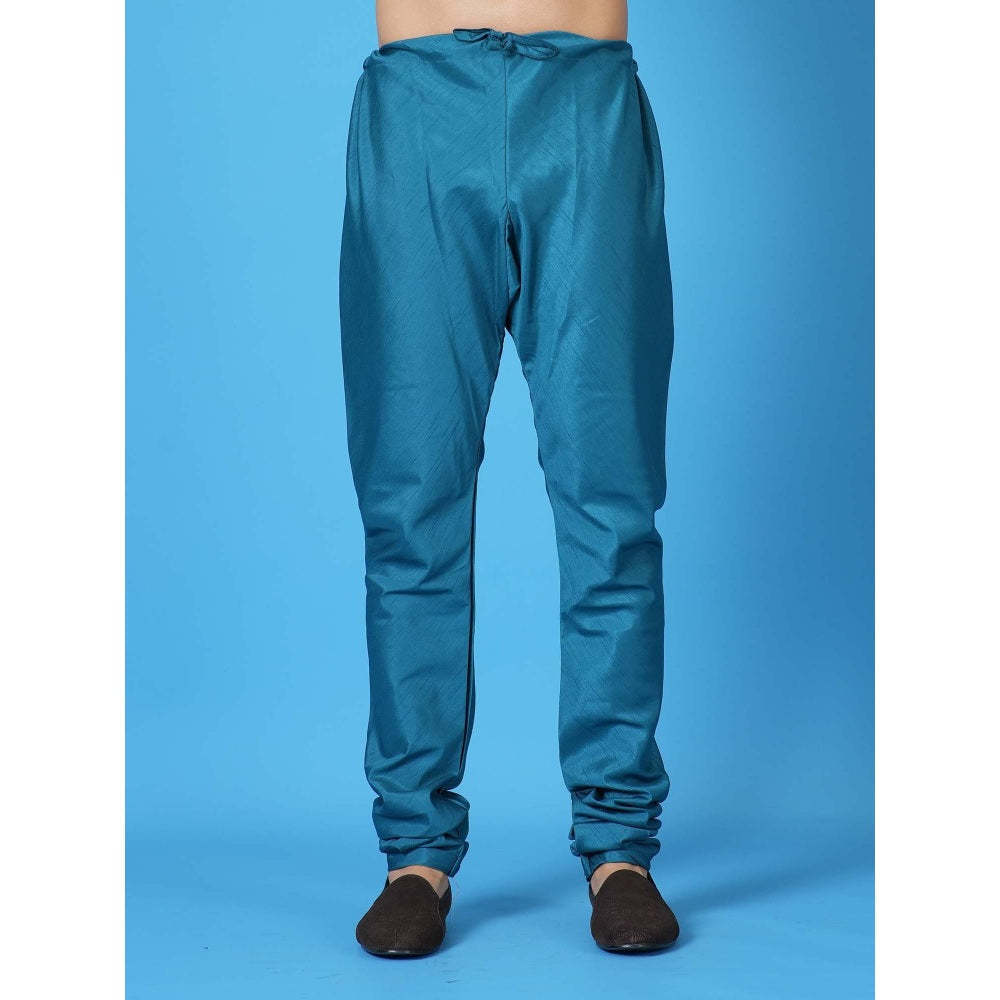 Simaaya Premium Quality Silk Churidar Pant - Blue