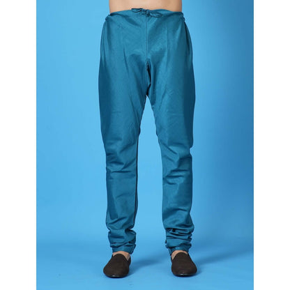 Simaaya Premium Quality Silk Churidar Pant - Blue