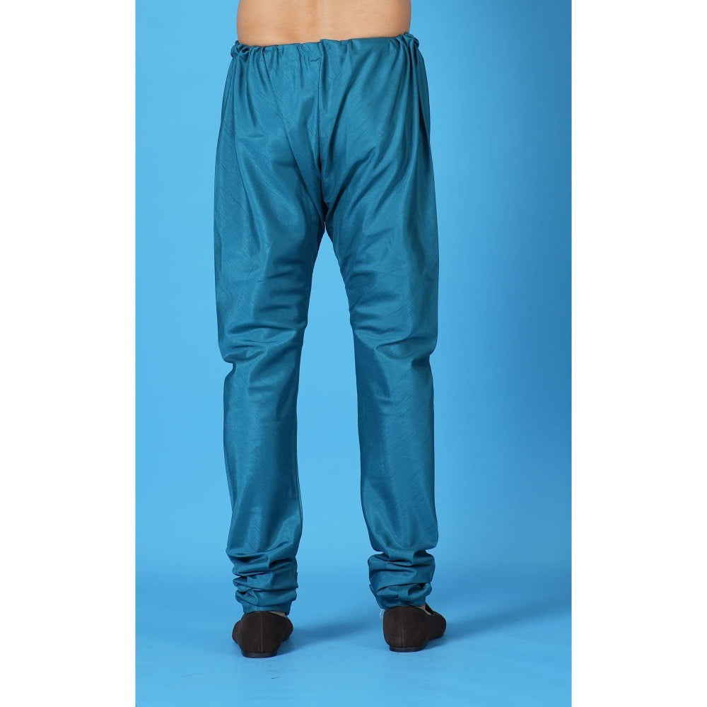 Simaaya Premium Quality Silk Churidar Pant - Blue