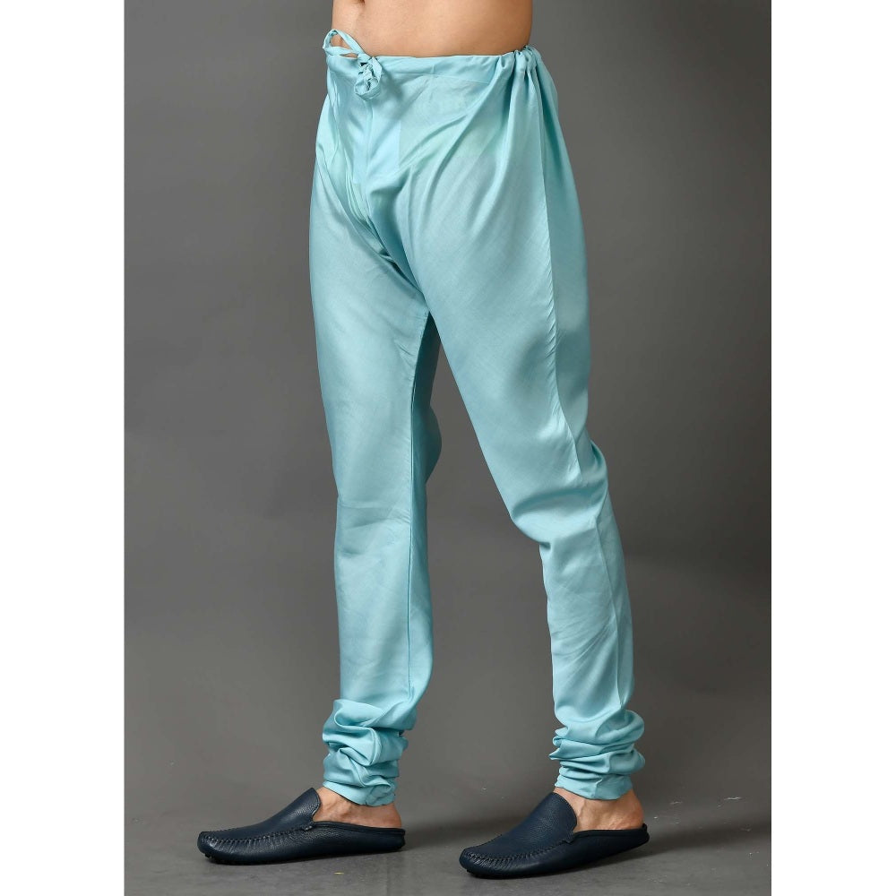Simaaya Premium Quality Silk Churidar Pant - Turquoise