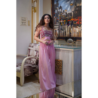 Label Simran Kochher Pink Desi Barbie Jumpsuit