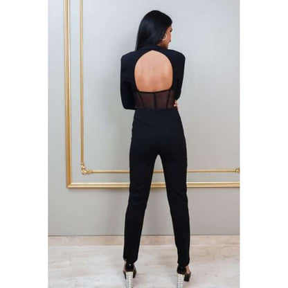 Label Simran Kochher Black Hot Mess Corset Bodysuit
