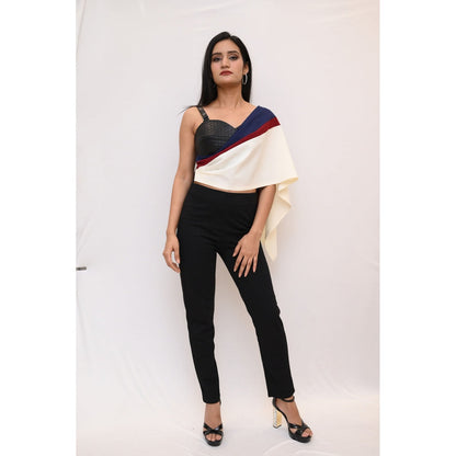 Label Simran Kochher Multi-Colour Bustier Fall Top