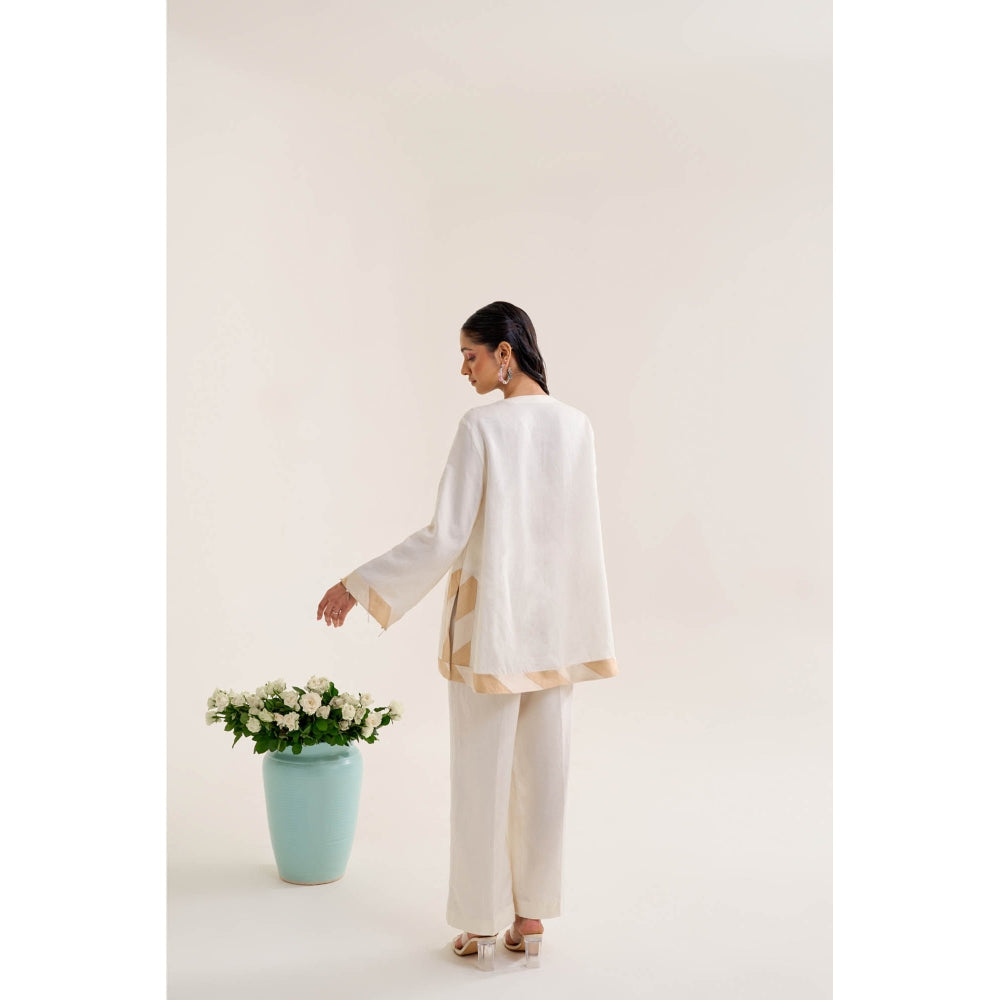 Siyona by Ankurita White Chandni Co-Ord (Set of 2)