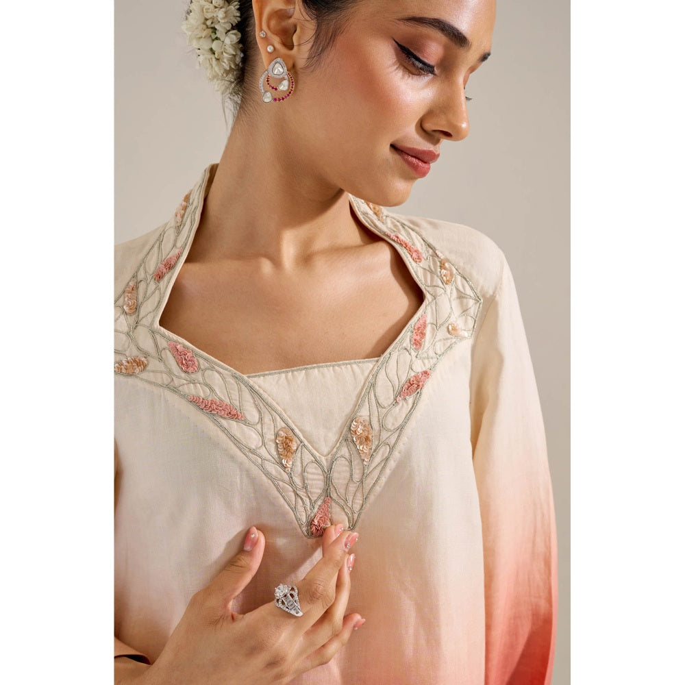 Siyona by Ankurita Rust Dahlia Co-Ord (Set of 2)