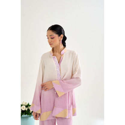 Siyona by Ankurita Purple Chui Mui Co-Ord (Set of 2)
