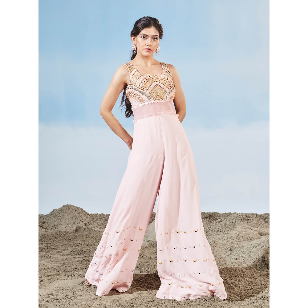 Siyona by Ankurita Pink Sunset Jumpsuit