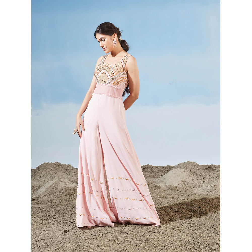 Siyona by Ankurita Pink Sunset Jumpsuit