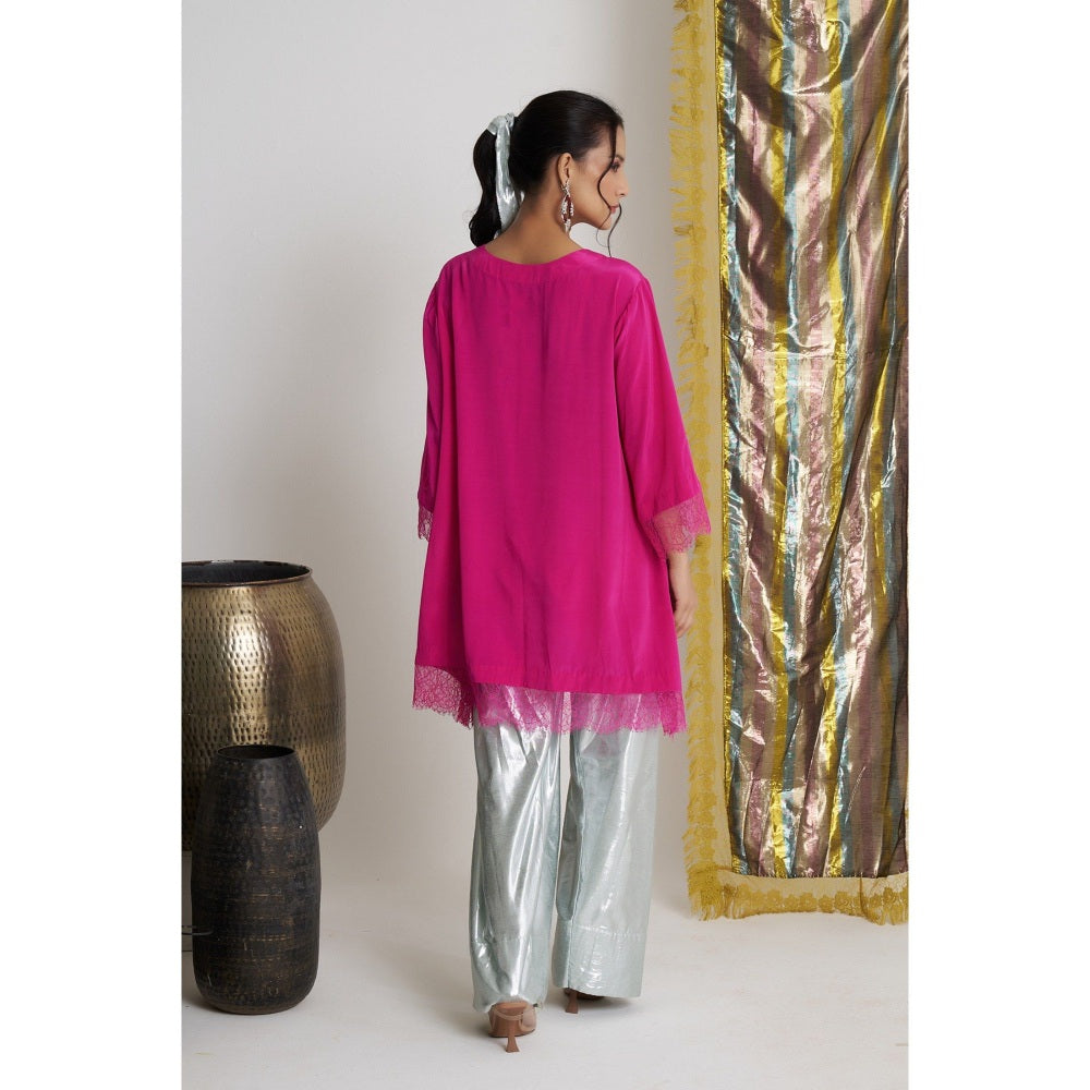 Siyona by Ankurita Gulabo Groove Farshi Kurta with Salwar and Dupatta (Set of 3)