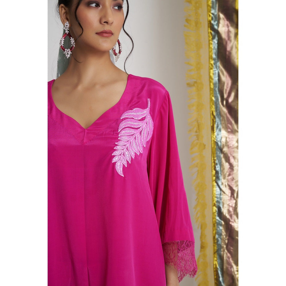 Siyona by Ankurita Gulabo Groove Farshi Kurta with Salwar and Dupatta (Set of 3)