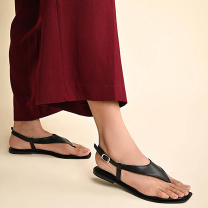 SKO Lecce Black Sandals