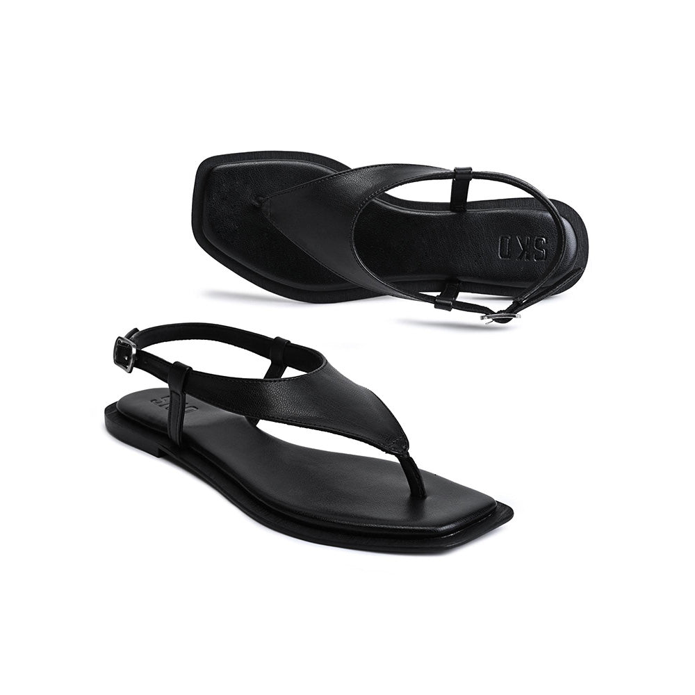 SKO Lecce Black Sandals