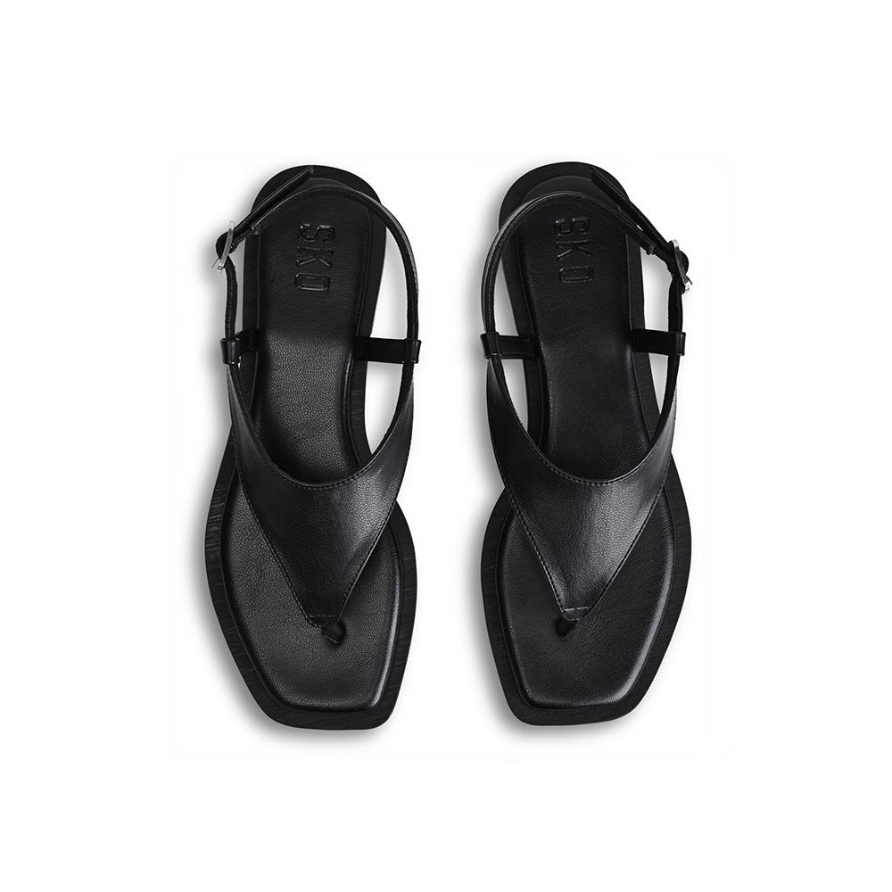 SKO Lecce Black Sandals