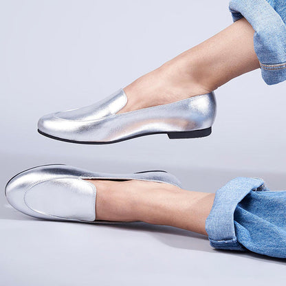 SKO Olivia Silver Loafers