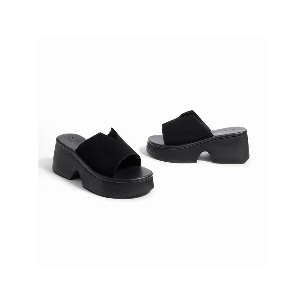 SKO Modena Black Platform Heels